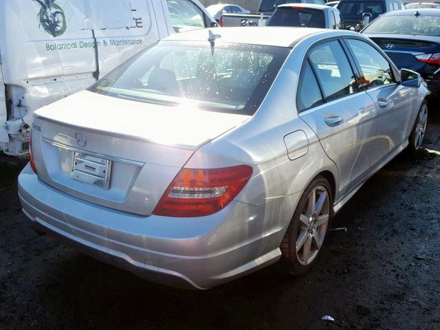 WDDGF4HBXER304715 - 2014 MERCEDES-BENZ C 250 SILVER photo 4