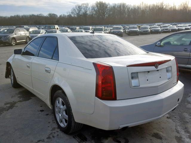 1G6DP577X60107145 - 2006 CADILLAC CTS HI FEA WHITE photo 3