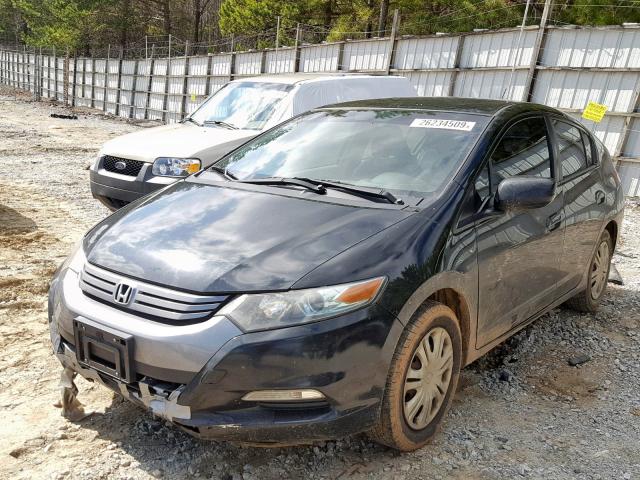 JHMZE2H51AS014420 - 2010 HONDA INSIGHT LX BLACK photo 2