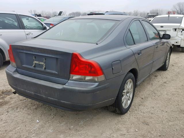 YV1RS61T042363190 - 2004 VOLVO S60 GRAY photo 4