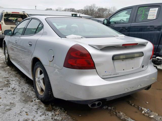 2G2WS522841107456 - 2004 PONTIAC GRAND PRIX SILVER photo 3