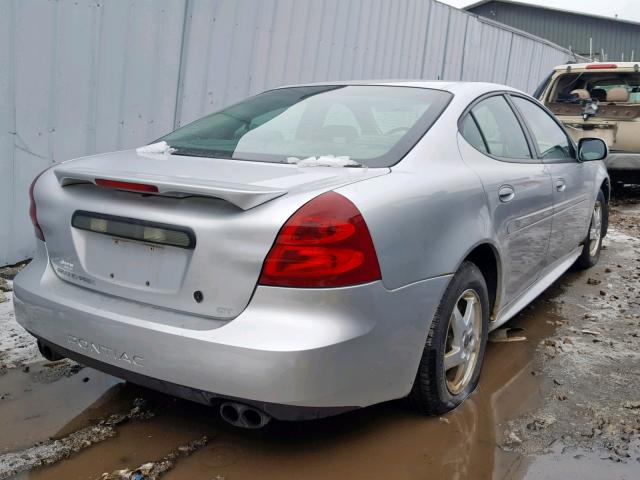 2G2WS522841107456 - 2004 PONTIAC GRAND PRIX SILVER photo 4
