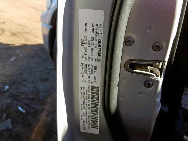 1C6RD7NT6CS204664 - 2012 DODGE RAM 1500 L SILVER photo 10