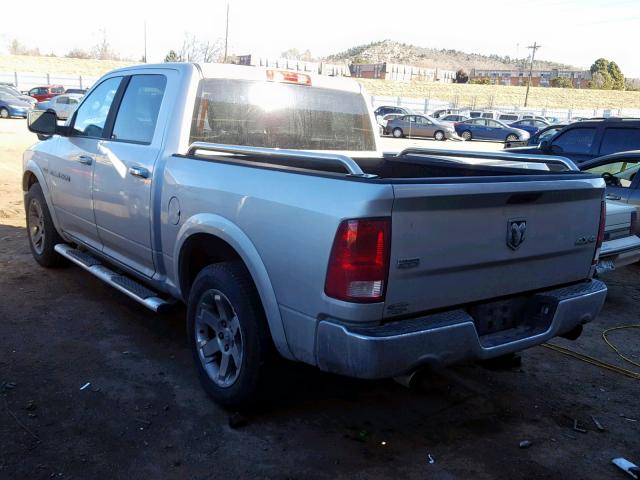 1C6RD7NT6CS204664 - 2012 DODGE RAM 1500 L SILVER photo 3