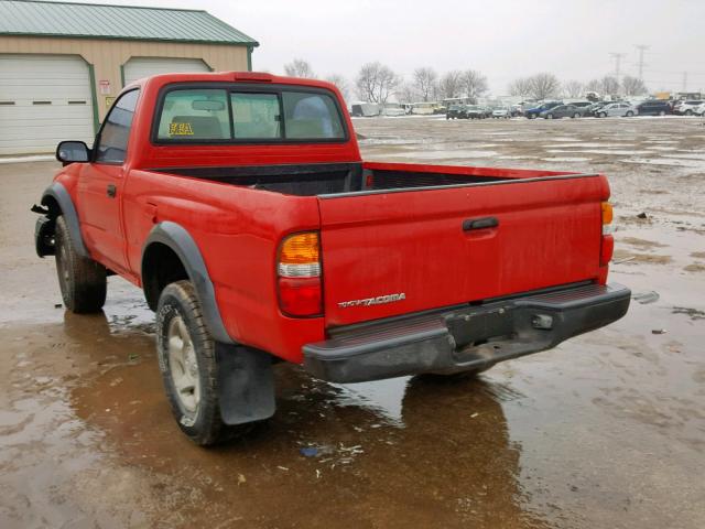 5TENM92N11Z823884 - 2001 TOYOTA TACOMA PRE RED photo 3