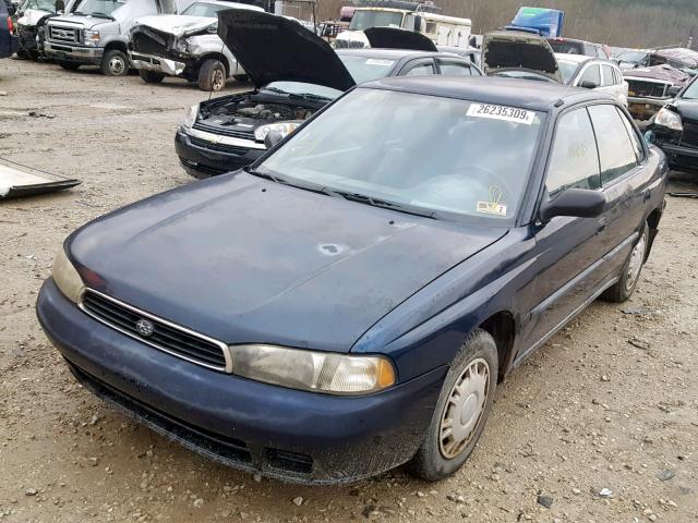 4S3BD4356V7205560 - 1997 SUBARU LEGACY L BLUE photo 2