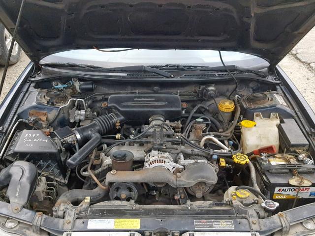 4S3BD4356V7205560 - 1997 SUBARU LEGACY L BLUE photo 7