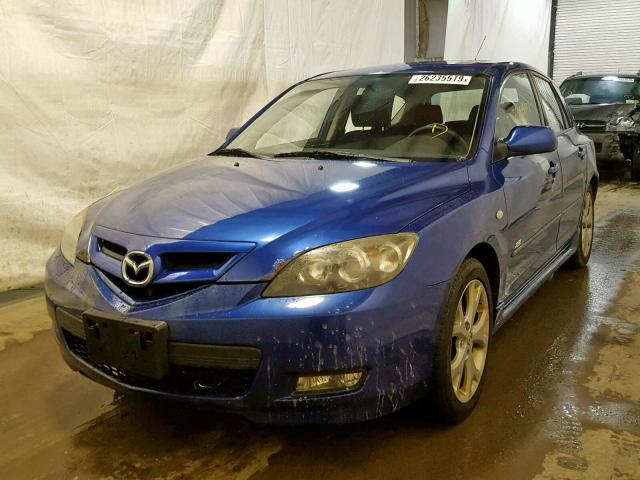 JM1BK344771752302 - 2007 MAZDA 3 HATCHBAC BLUE photo 2