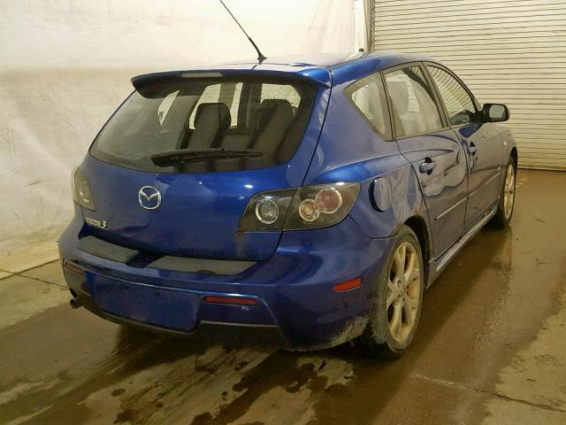 JM1BK344771752302 - 2007 MAZDA 3 HATCHBAC BLUE photo 4