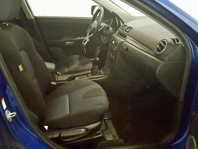 JM1BK344771752302 - 2007 MAZDA 3 HATCHBAC BLUE photo 5