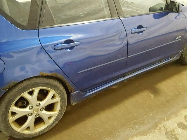 JM1BK344771752302 - 2007 MAZDA 3 HATCHBAC BLUE photo 9