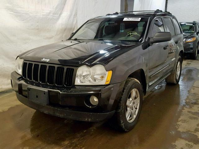 1J8GR48KX7C543939 - 2007 JEEP GRAND CHER BLACK photo 2