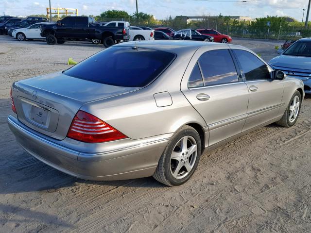 WDBNG70J15A446354 - 2005 MERCEDES-BENZ S 430 GOLD photo 4