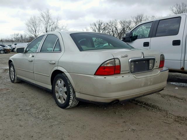 1LNHM86S64Y651697 - 2004 LINCOLN LS SILVER photo 3