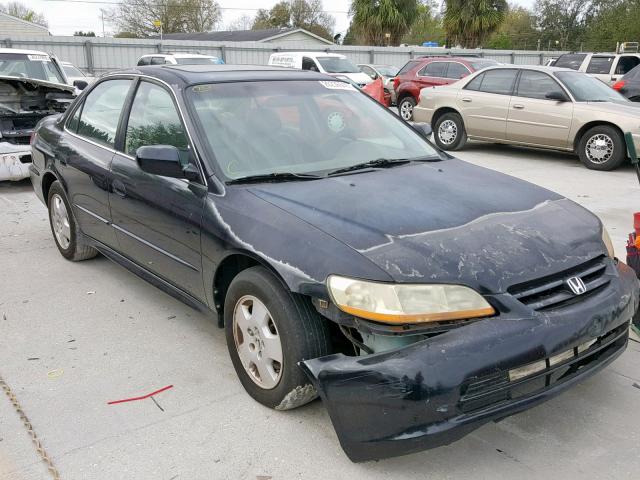 1HGCG16532A049712 - 2002 HONDA ACCORD EX BLACK photo 1