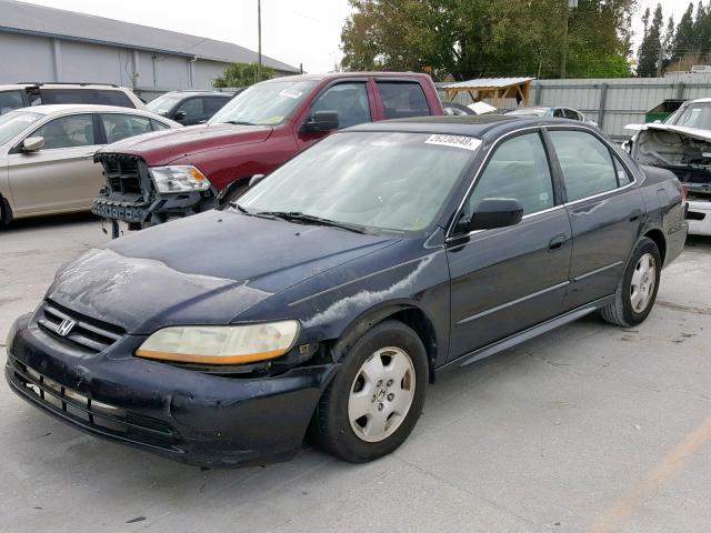 1HGCG16532A049712 - 2002 HONDA ACCORD EX BLACK photo 2