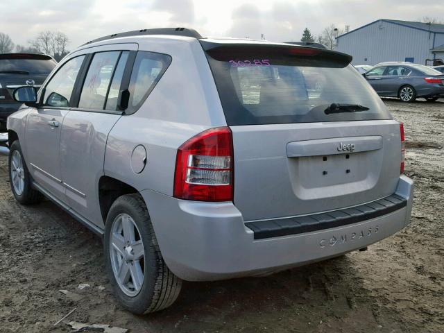 1J4NT4FB0AD655678 - 2010 JEEP COMPASS SP SILVER photo 3