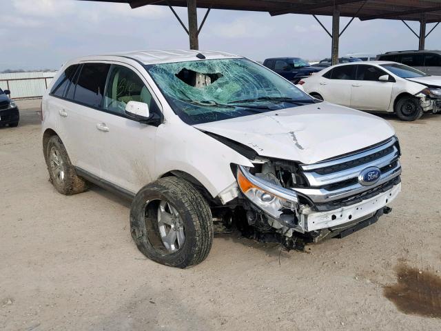 2FMDK3JC6EBB67034 - 2014 FORD EDGE SEL WHITE photo 1