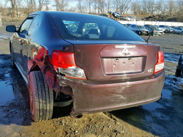 JTKJF5C77B3018062 - 2011 TOYOTA SCION TC ბურგუნდია ფოტო 3