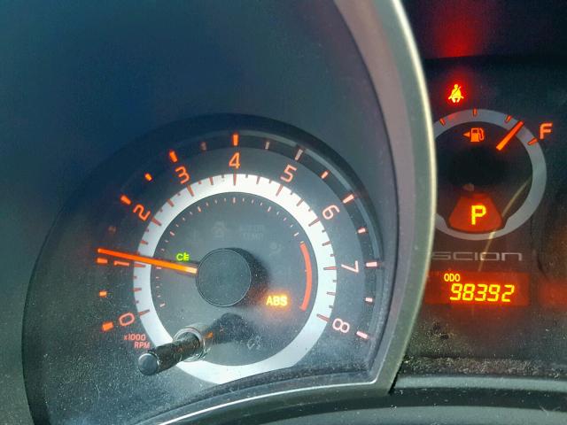 JTKJF5C77B3018062 - 2011 TOYOTA SCION TC ბურგუნდია ფოტო 8