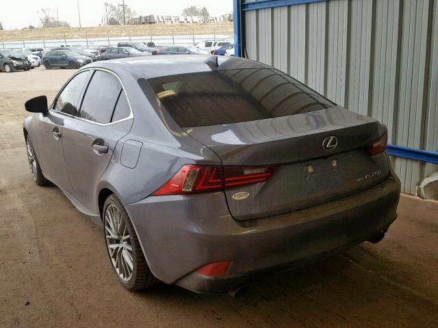 JTHCF1D27E5000468 - 2014 LEXUS IS 250 GRAY photo 3