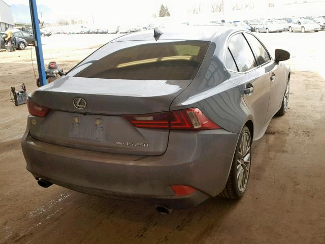 JTHCF1D27E5000468 - 2014 LEXUS IS 250 GRAY photo 4