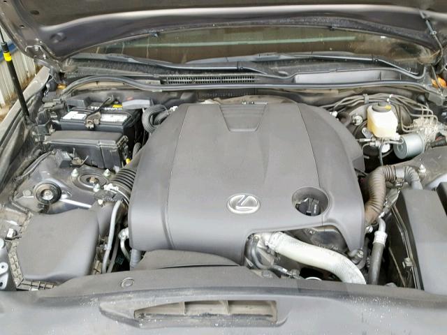 JTHCF1D27E5000468 - 2014 LEXUS IS 250 GRAY photo 7