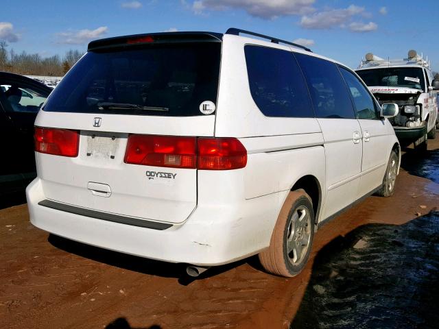 2HKRL18691H508971 - 2001 HONDA ODYSSEY EX WHITE photo 4