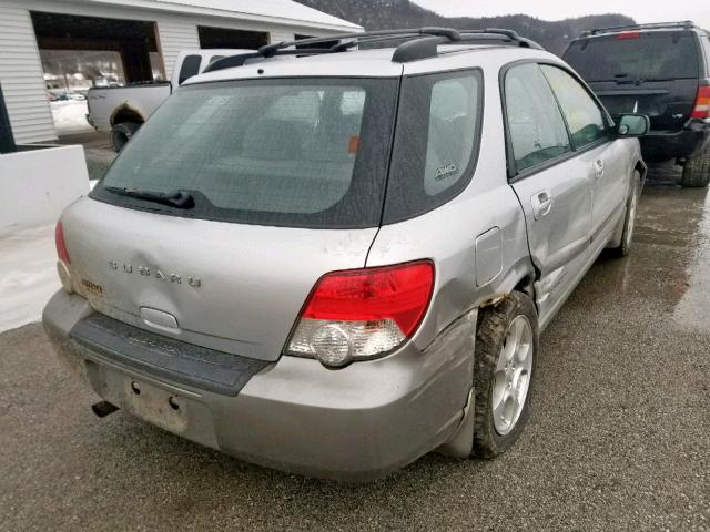 JF1GG68564G821362 - 2004 SUBARU IMPREZA OU SILVER photo 4