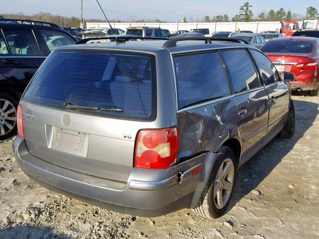 WVWWH63B74E087987 - 2004 VOLKSWAGEN PASSAT GLX GRAY photo 4