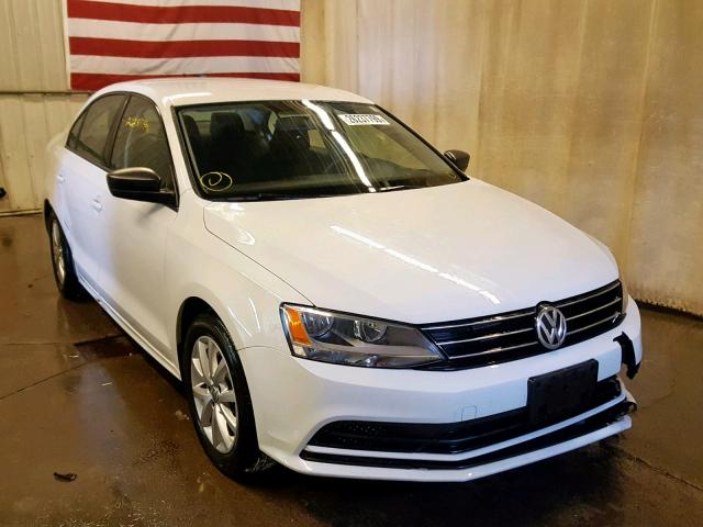 3VW2K7AJ6FM210463 - 2015 VOLKSWAGEN JETTA BASE WHITE photo 1