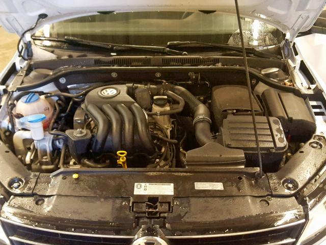 3VW2K7AJ6FM210463 - 2015 VOLKSWAGEN JETTA BASE WHITE photo 7
