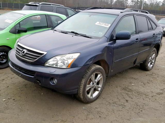 JTJHW31U460031049 - 2006 LEXUS RX 400 BLACK photo 2