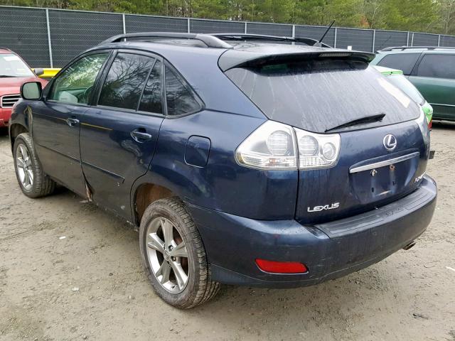 JTJHW31U460031049 - 2006 LEXUS RX 400 BLACK photo 3