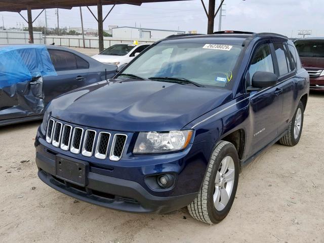 1C4NJCBA3ED725764 - 2014 JEEP COMPASS SP ლურჯი ფოტო 2
