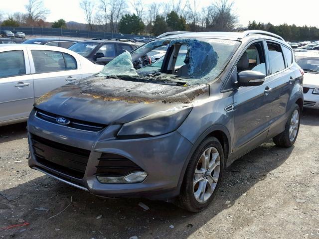 1FMCU0JX1EUB49493 - 2014 FORD ESCAPE TIT GRAY photo 2