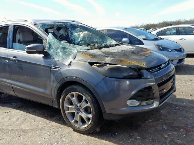 1FMCU0JX1EUB49493 - 2014 FORD ESCAPE TIT GRAY photo 9