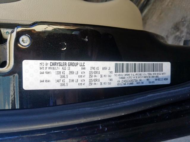 2C4RDGCG4DR527564 - 2013 DODGE GRAND CARAVAN SXT  photo 10