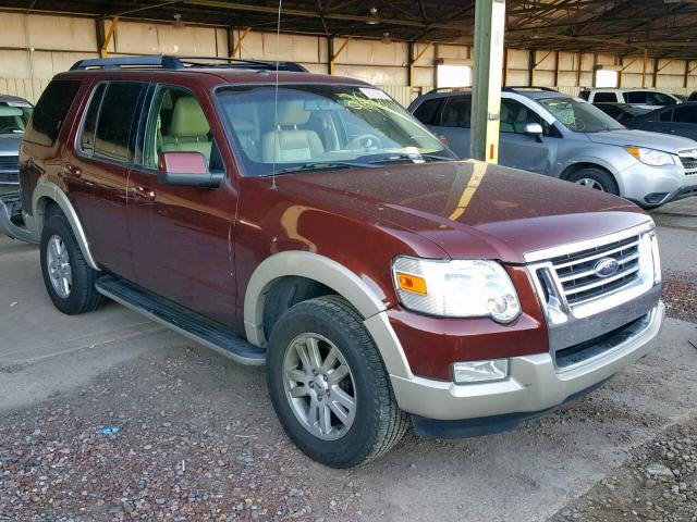 1FMEU6EE3AUA17124 - 2010 FORD EXPLORER E MAROON photo 1