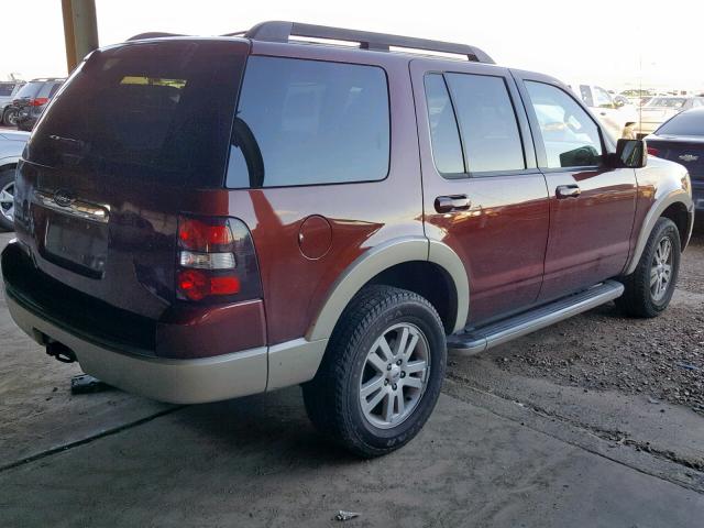 1FMEU6EE3AUA17124 - 2010 FORD EXPLORER E MAROON photo 4