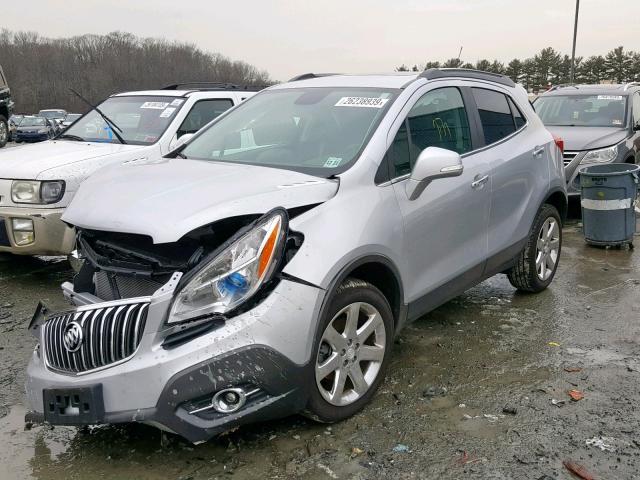 KL4CJGSB8GB716865 - 2016 BUICK ENCORE SILVER photo 2