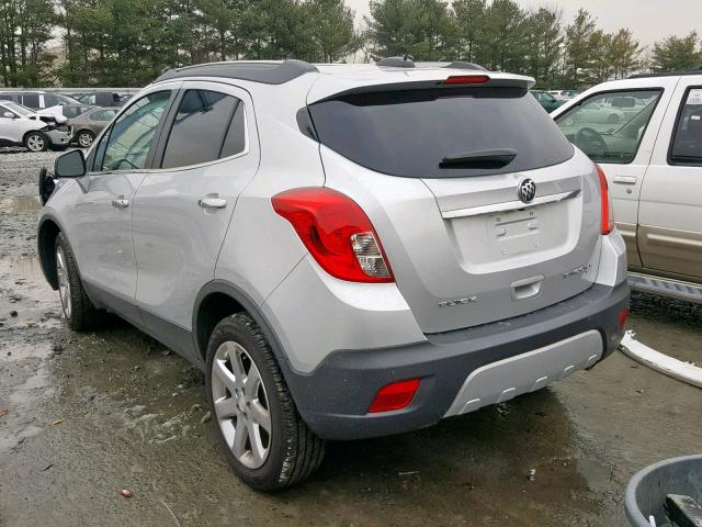 KL4CJGSB8GB716865 - 2016 BUICK ENCORE SILVER photo 3