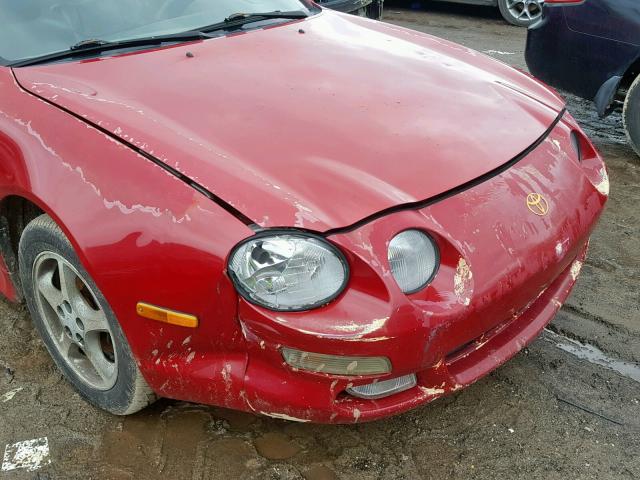 JT2DG02T2V0045560 - 1997 TOYOTA CELICA GT RED photo 9