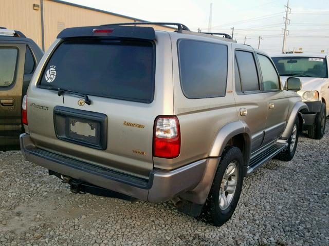 JT3GN87R810203307 - 2001 TOYOTA 4RUNNER LI GOLD photo 4