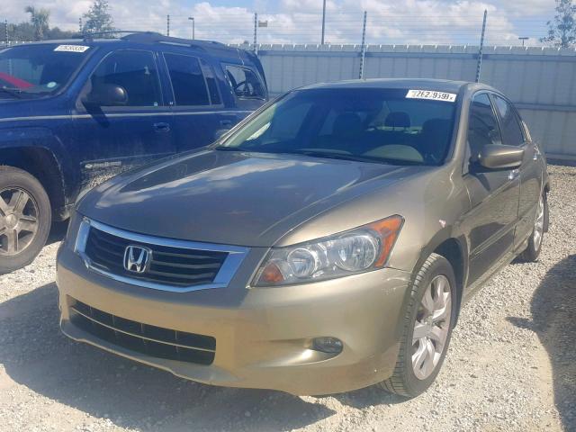 1HGCP36899A005293 - 2009 HONDA ACCORD EXL BEIGE photo 2