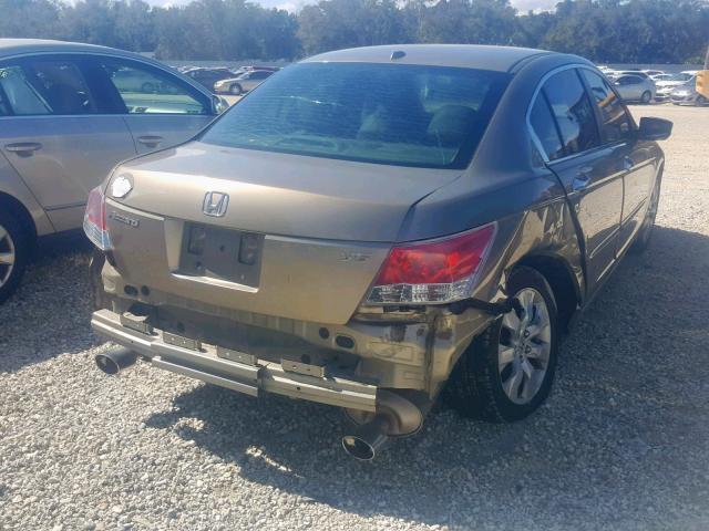 1HGCP36899A005293 - 2009 HONDA ACCORD EXL BEIGE photo 4