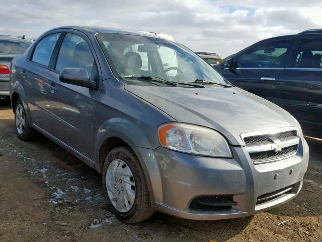 KL1TD5DE8BB211191 - 2011 CHEVROLET AVEO LS GRAY photo 1