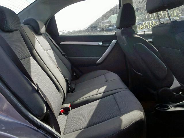 KL1TD5DE8BB211191 - 2011 CHEVROLET AVEO LS GRAY photo 6