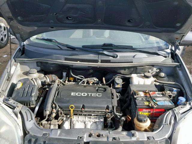 KL1TD5DE8BB211191 - 2011 CHEVROLET AVEO LS GRAY photo 7