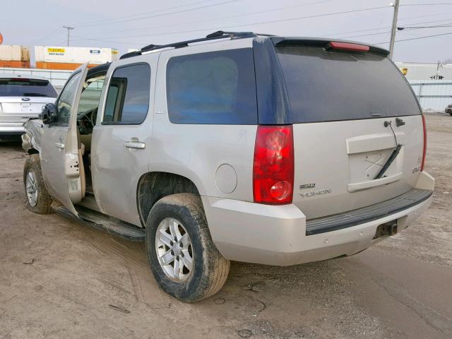 1GKFK13087J288302 - 2007 GMC YUKON BEIGE photo 3